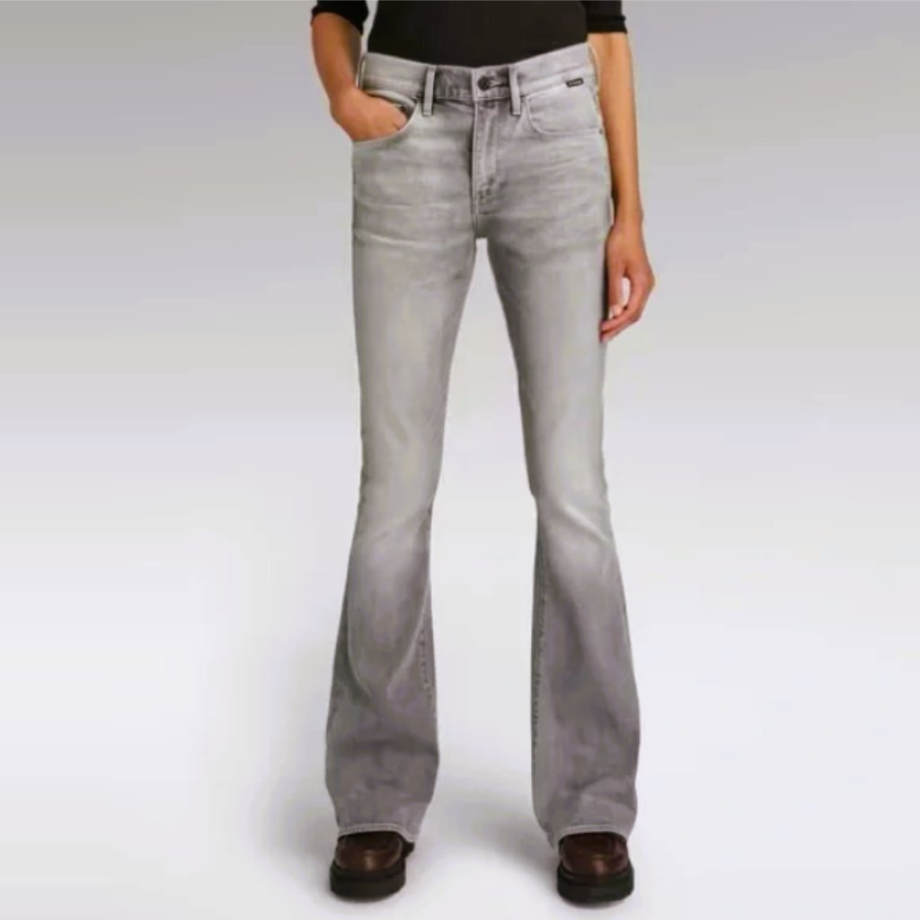 Inc Gray Regular Fit Boot Leg Jeans 10p